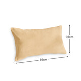 Ealing 35 x 55cm Textured Cushion Cover - Clay - Laura James 