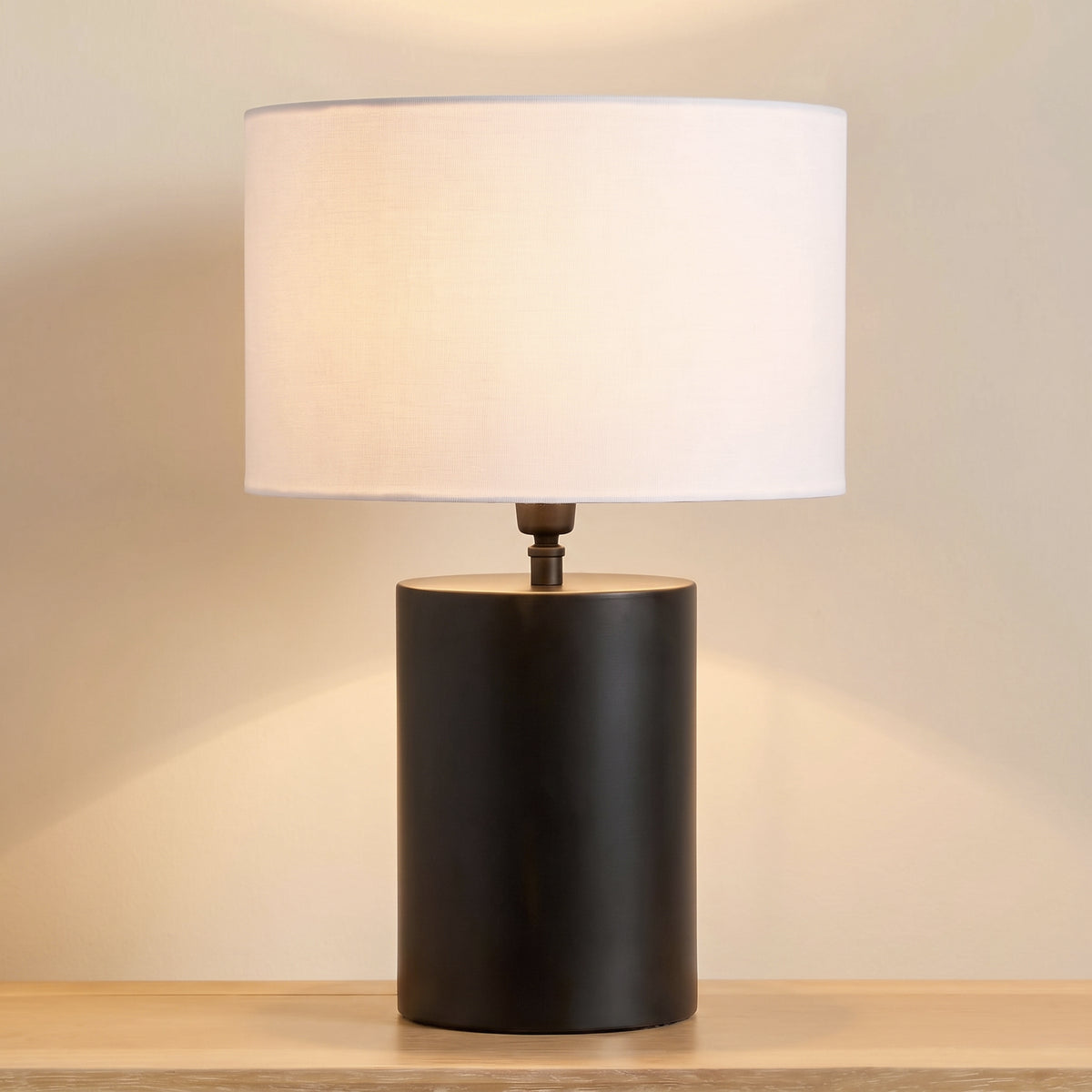 Ebford 26cm Table Lamp Base - Matte Black - Laura James 