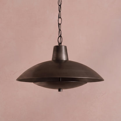 Ebrington 45cm Metal Pendant Light - Brushed Bronze