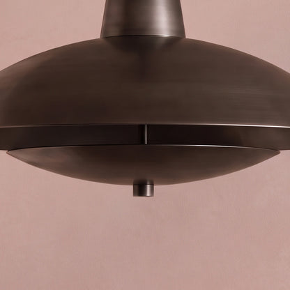 Ebrington 45cm Metal Pendant Light - Brushed Bronze