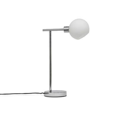Edra 44cm Metal Table Lamp - Chrome - Laura James 