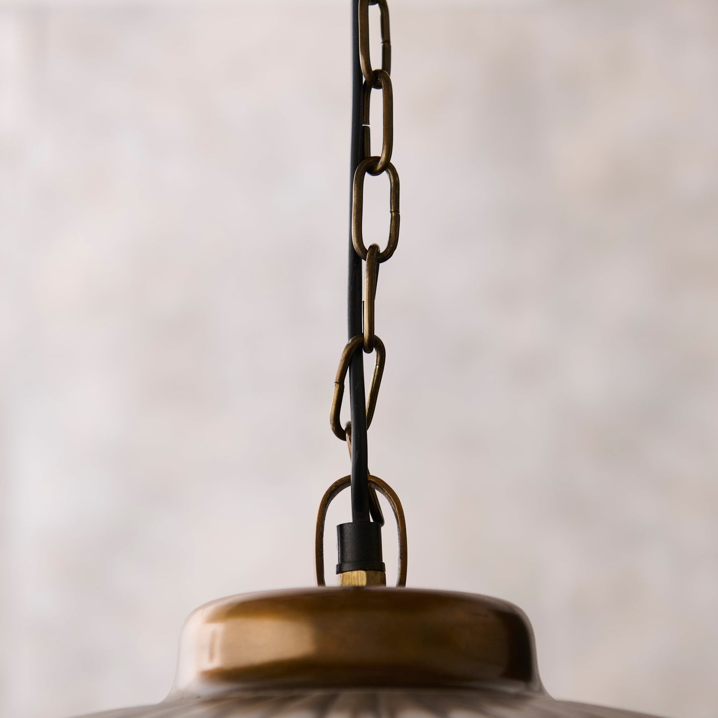 Elcombe Large Metal Light Pendant  - Bronze - Laura James 