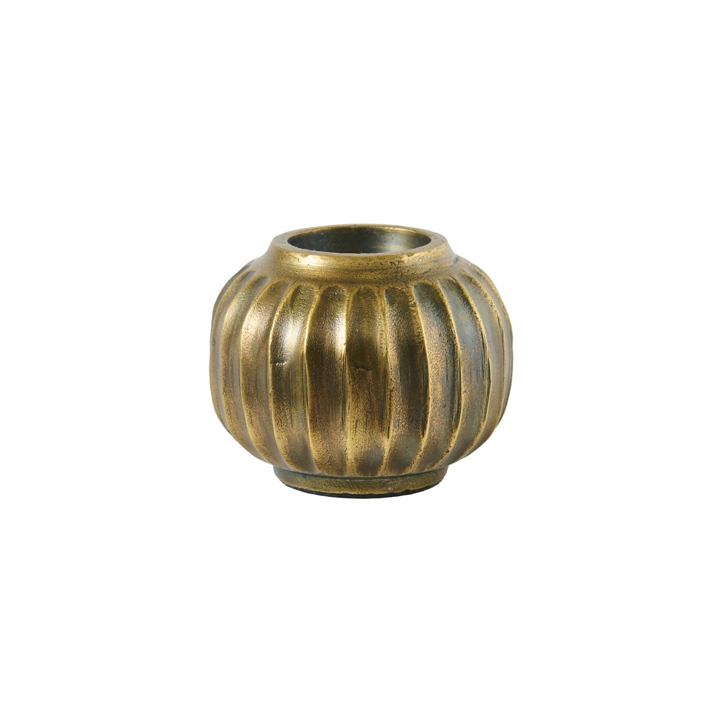 Elcombe Small Metal Tea Light Holder - Bronze - Laura James