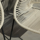 Eli Beige Rope Chairs - Set of 2 - Laura James