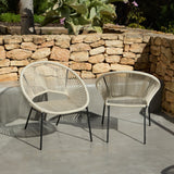 Eli Beige Rope Chairs - Set of 2 - Laura James