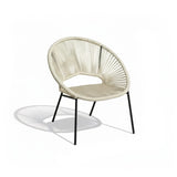 Eli Beige Rope Chairs - Set of 2 - Laura James