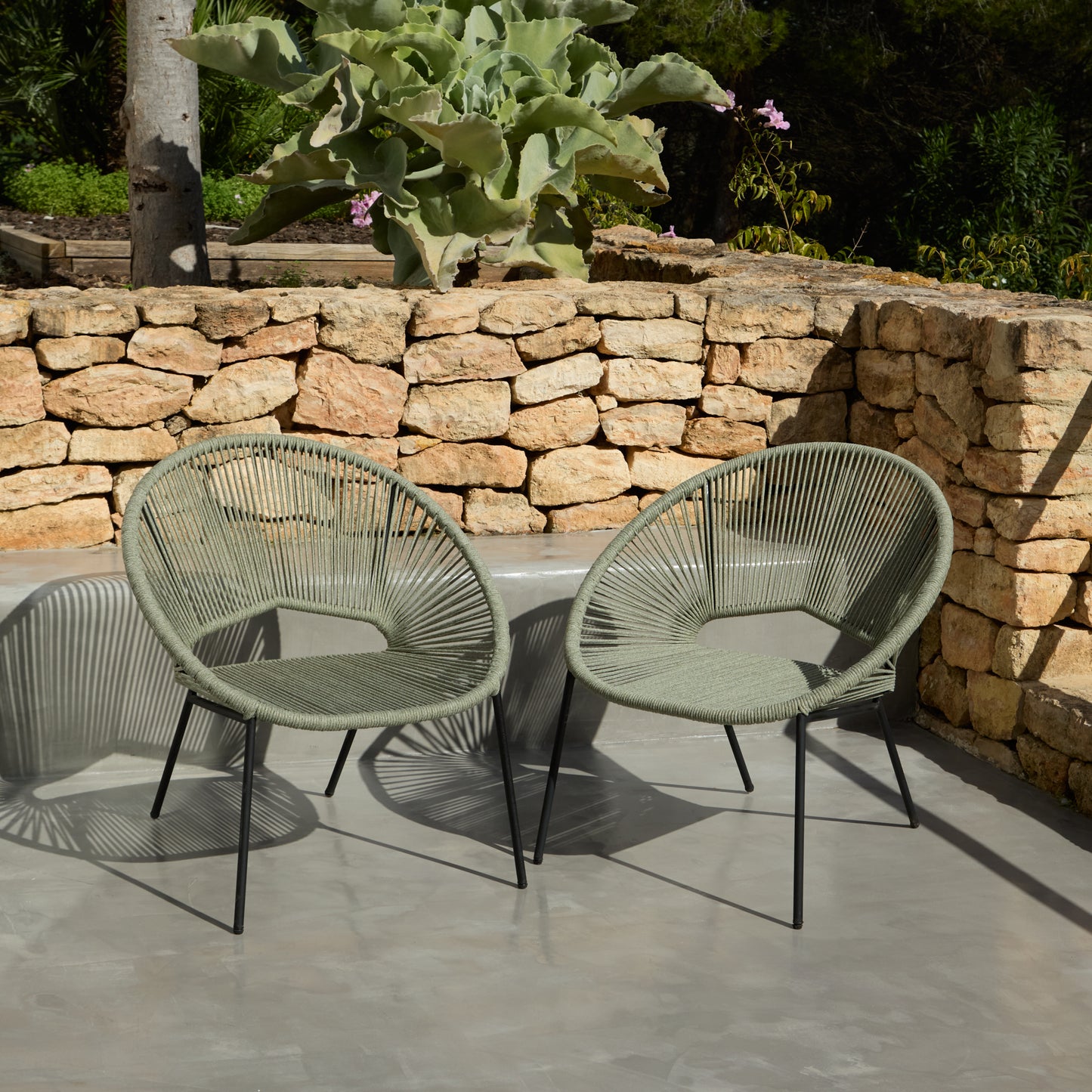 Eli Green Rope Chairs - Set of 2 - Laura James