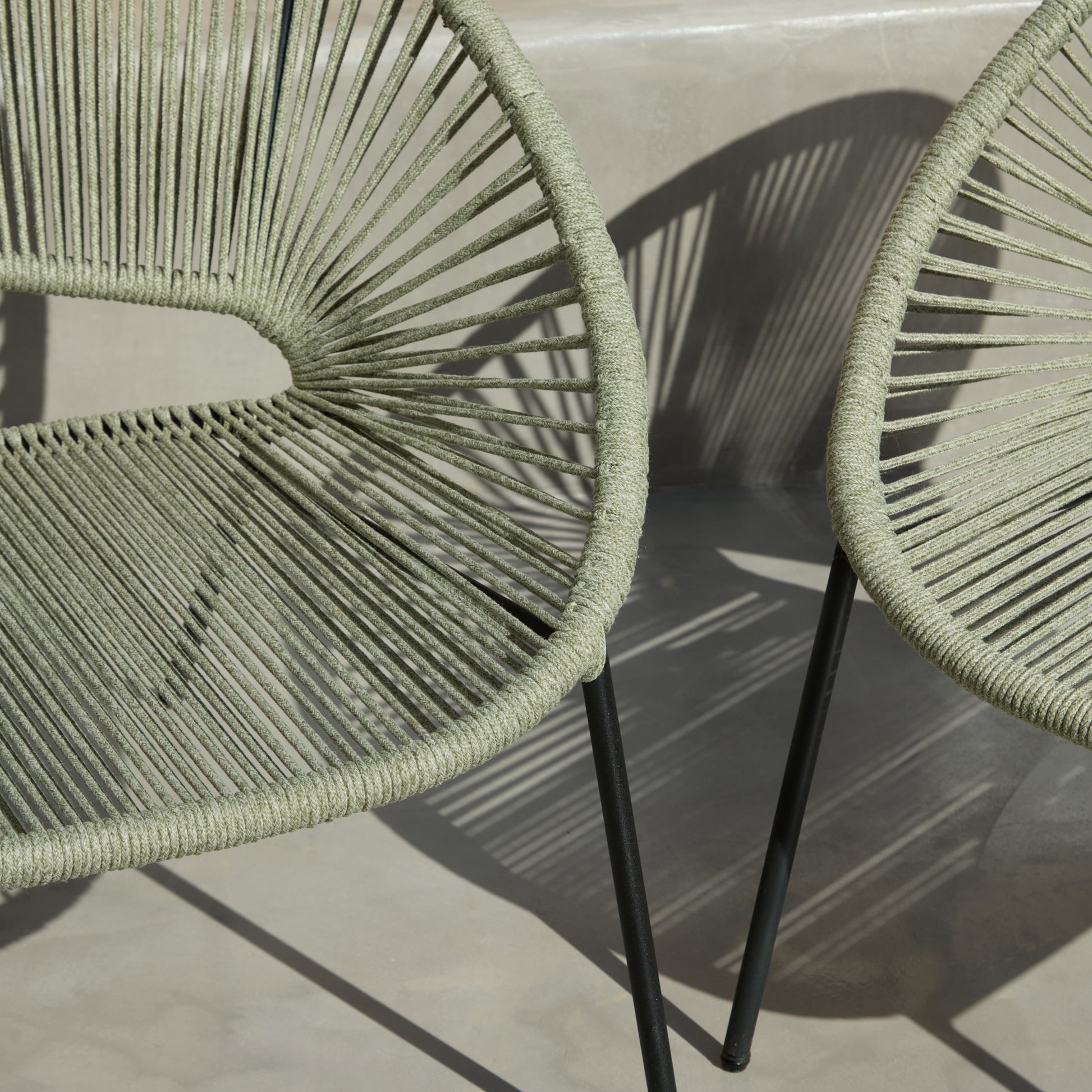 Eli Green Rope Chairs - Set of 2 - Laura James