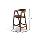 Ella Bar Stool - Coffee Brown - Laura James 