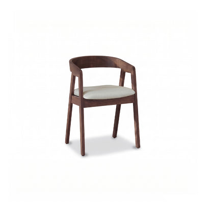 Octavia 220cm Coffee Brown Mango Wood Dining Table Set - 6 Seater - Ella Fawn Linen Dining Armchairs - Coffee Brown Legs