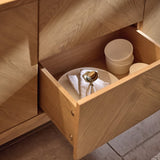 Ella 2 Door 2 Draws Large Sideboard - Pale Oak - Laura James 