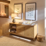 Ella 2 Door 2 Draws Large Sideboard - Pale Oak - Laura James 