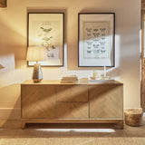 Ella 2 Door 2 Draws Large Sideboard - Pale Oak - Laura James 