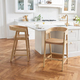 Ella Pale Oak Bar Stool - Laura James 