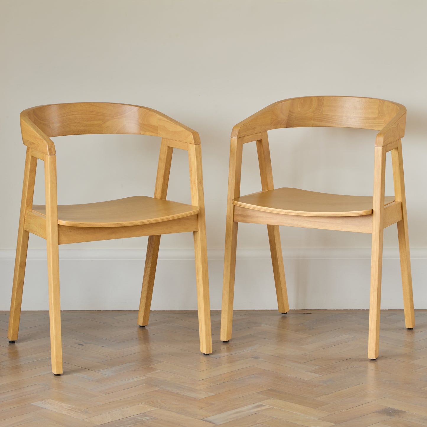Ella Carver Chair - Set of 2 - Pale Oak - Laura James