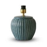 Elmer 27cm Ceramic Lamp Base - Teal Blue - Laura James