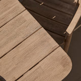 Elowen 6 Seater Wooden Garden Dining Table - Light Brushed Acacia - Laura James