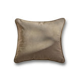 Elsham 45x45cm Scatter Cushion Cover - Soft Beige with Driftwood Velvet Piping - Laura James