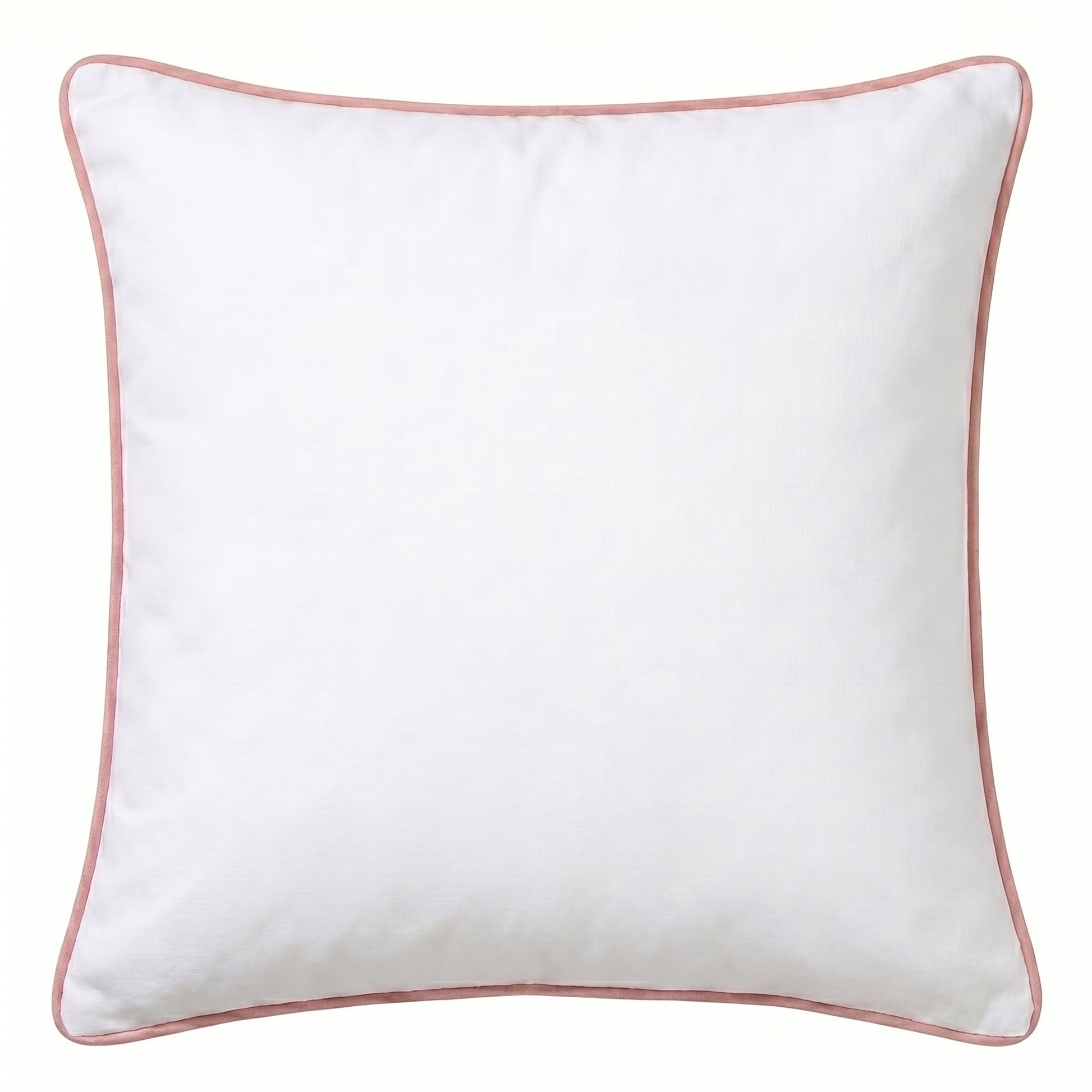 Elsham 45x45cm Velvet Trim Cushion Cover - Rose Pink - Laura James 