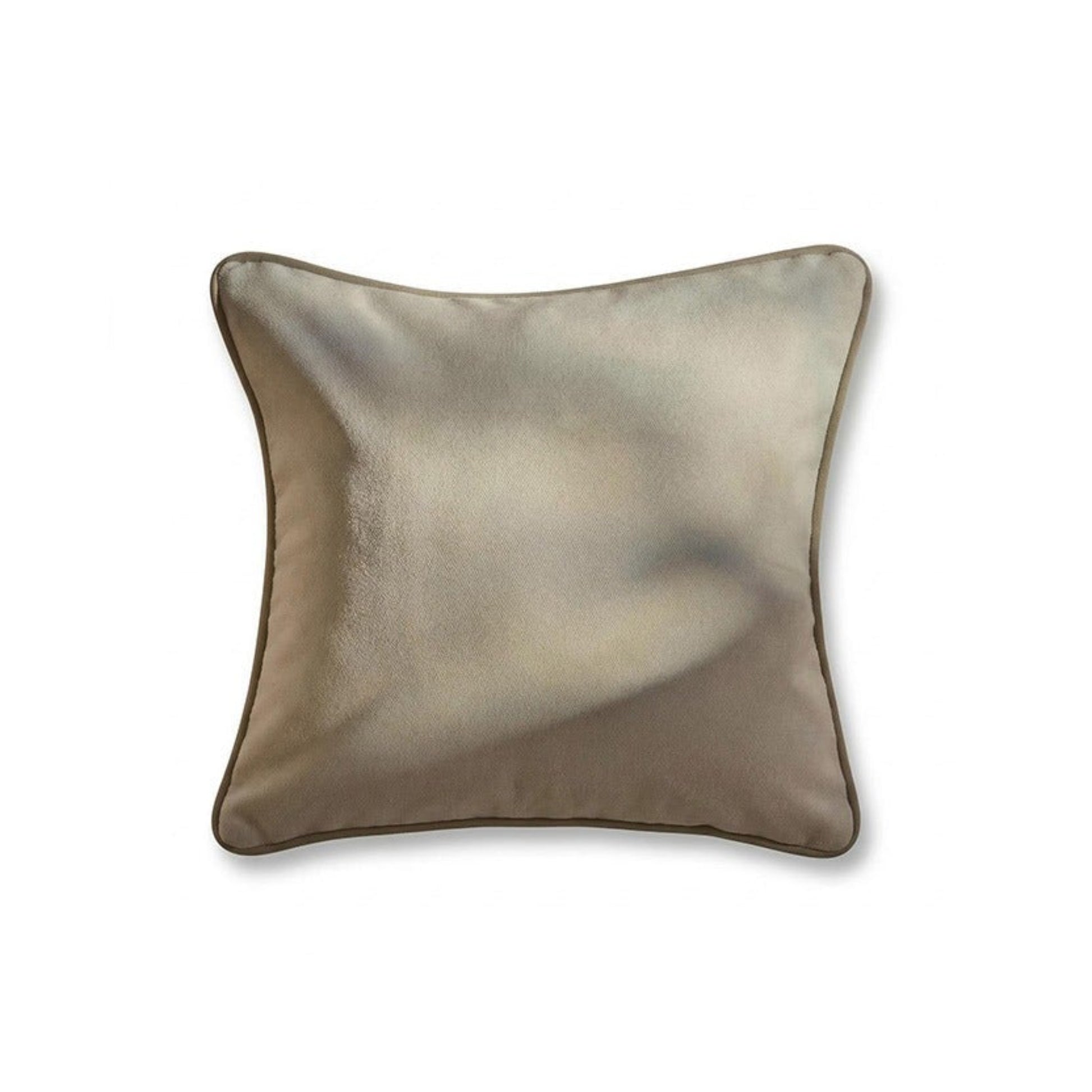 Elsham 45x45cm Scatter Cushion Cover - Ivory with Clay Velvet Piping - Laura James