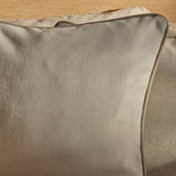 Elsham 45x45cm Scatter Cushion Cover - Ivory with Clay Velvet Piping - Laura James