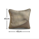Elsham 45x45cm Scatter Cushion Cover - Light Beige Boucle with Clay Velvet Piping - Laura James