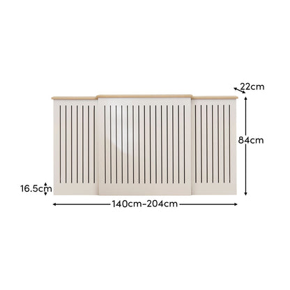 Elspeth Extending Radiator Cover - Whitewash Oak - Laura James 