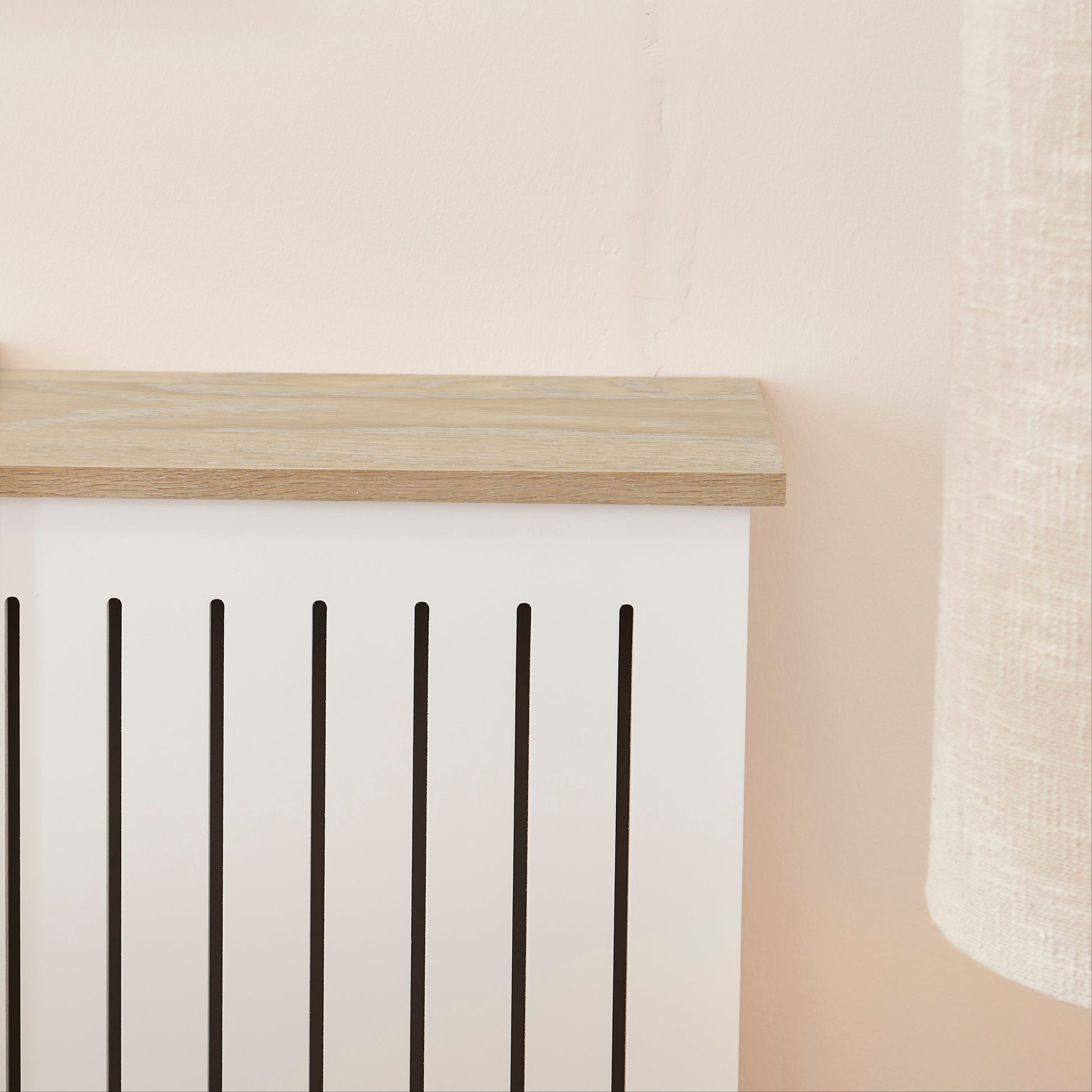 Elspeth Extending Radiator Cover - Whitewash Oak - Laura James 