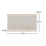 Elspeth Large Radiator Cover - Whitewash Oak - Laura James 