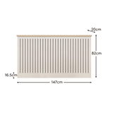 Elspeth Large Radiator Cover - Whitewash Oak - Laura James 
