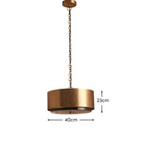 Elterwater 41cm Metal Pendant Light - Heirloom Brass - Laura James 