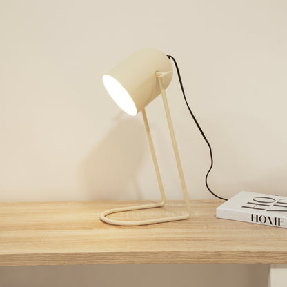 Eltham Taupe 42cm Metal Desk Lamp - Laura James

