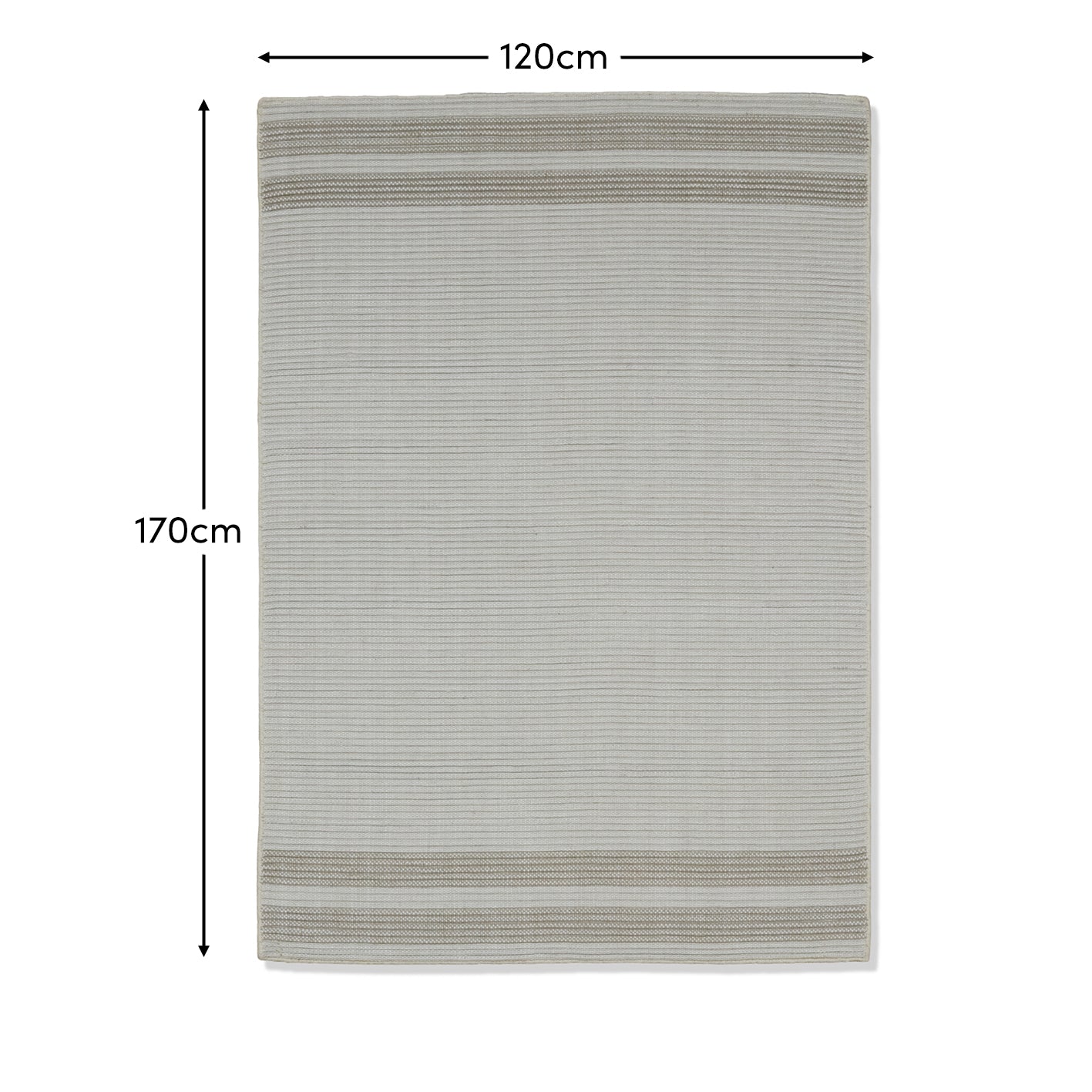 Eluru 120x170cm PET Rug - Off White & Clay - Laura James