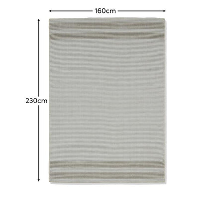 Eluru 160x230cm PET Rug - Off White & Clay - Laura James