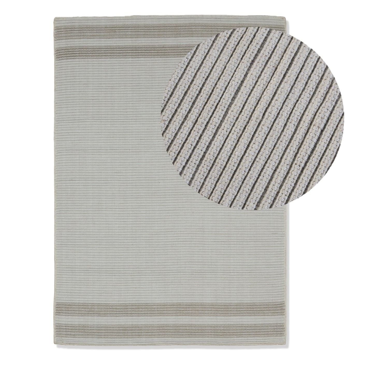 Eluru 120x170cm PET Rug - Off White & Clay - Laura James 