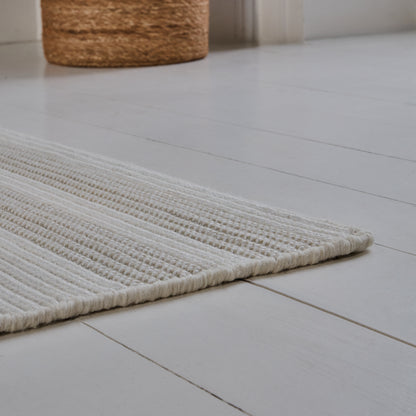 Eluru 120x170cm PET Rug - Off White & Clay - Laura James