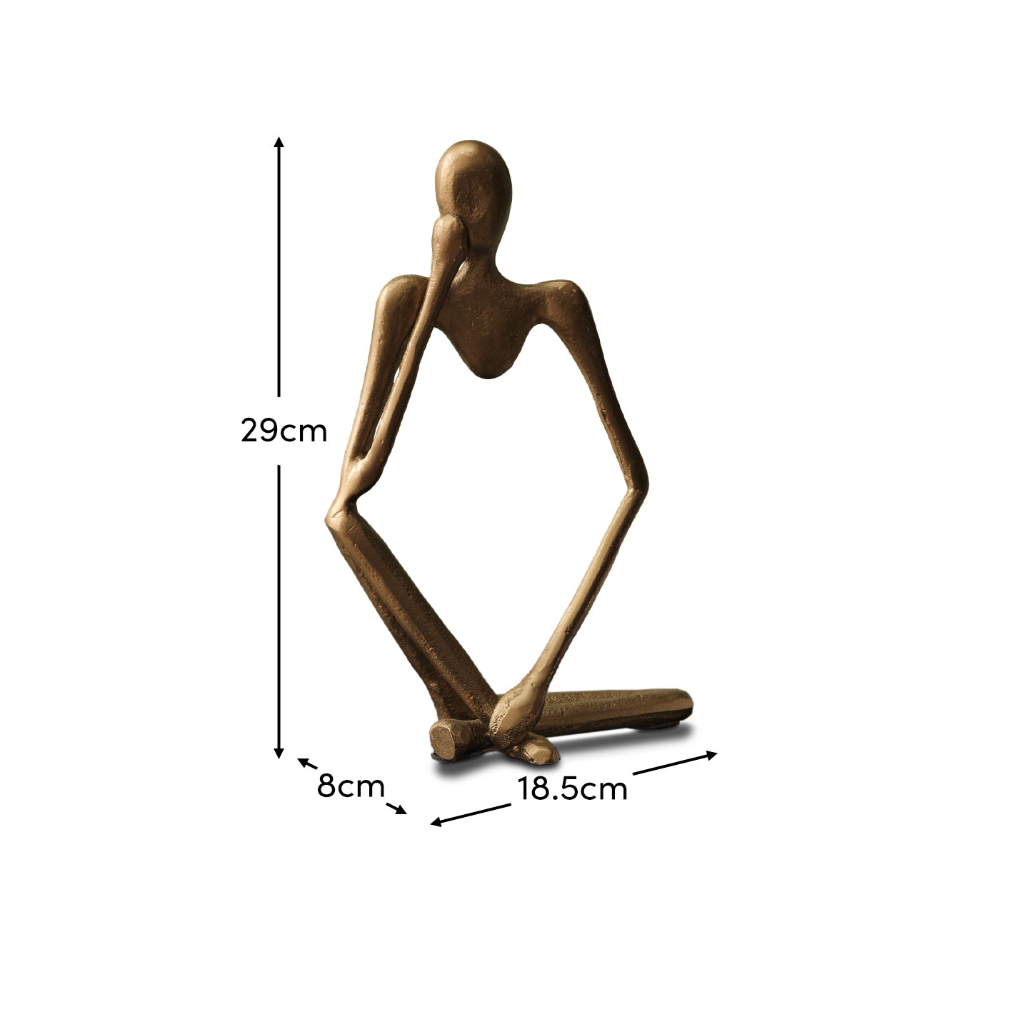 Embley 27cm Figure Ornament - Patina Gold - Laura James 