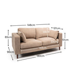 Emily 2 Seater Sofa - Driftwood Laura James 
