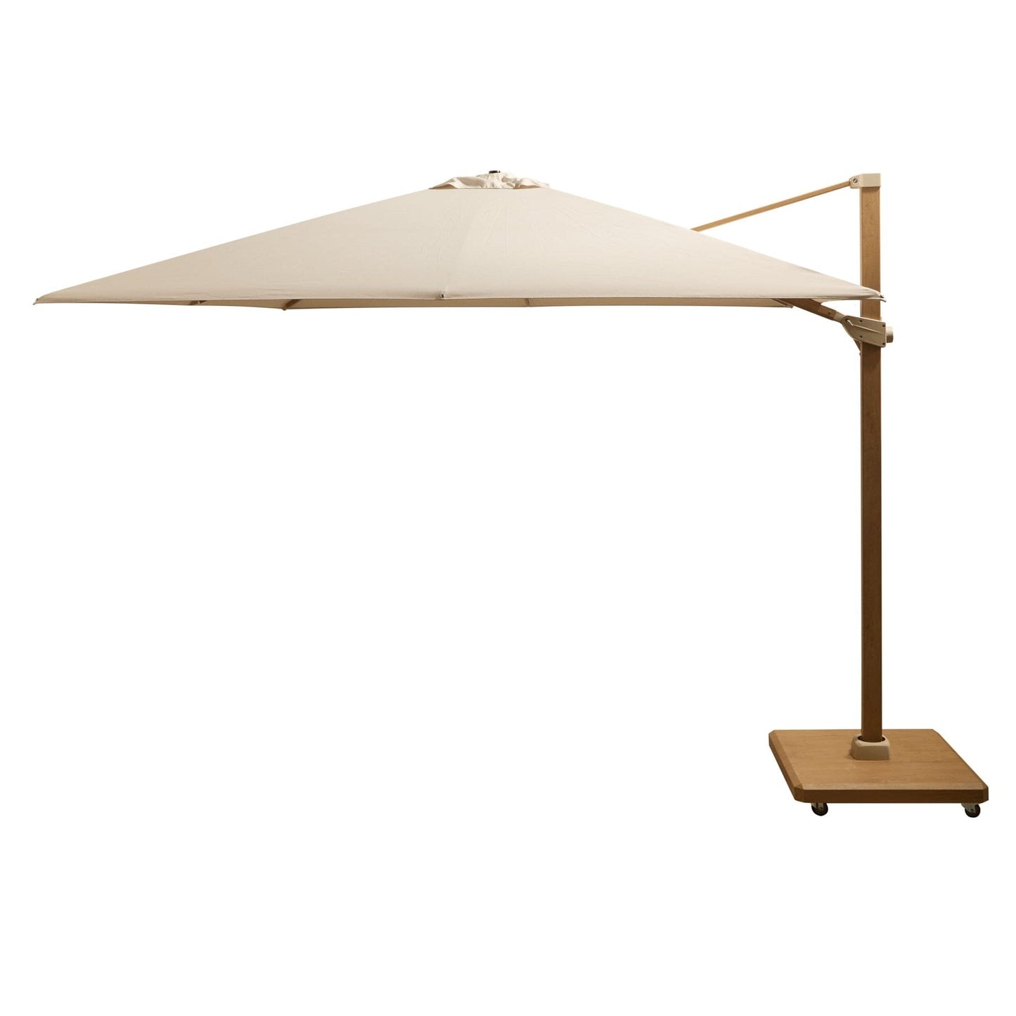 Ivory Cantilever LED Parasol - 3m - Laura James