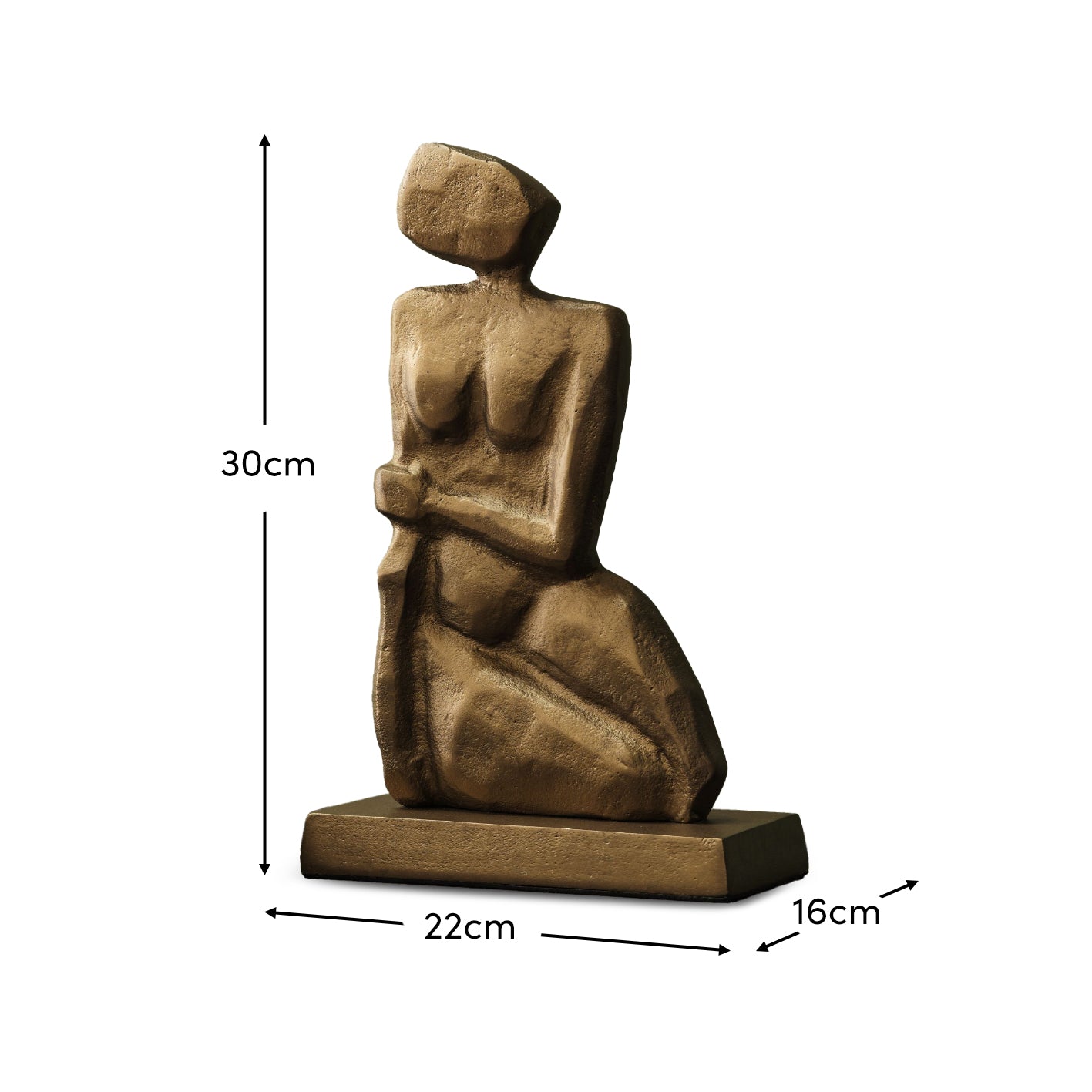 Enmore 30cm Figure Ornament - Gold - Laura James 