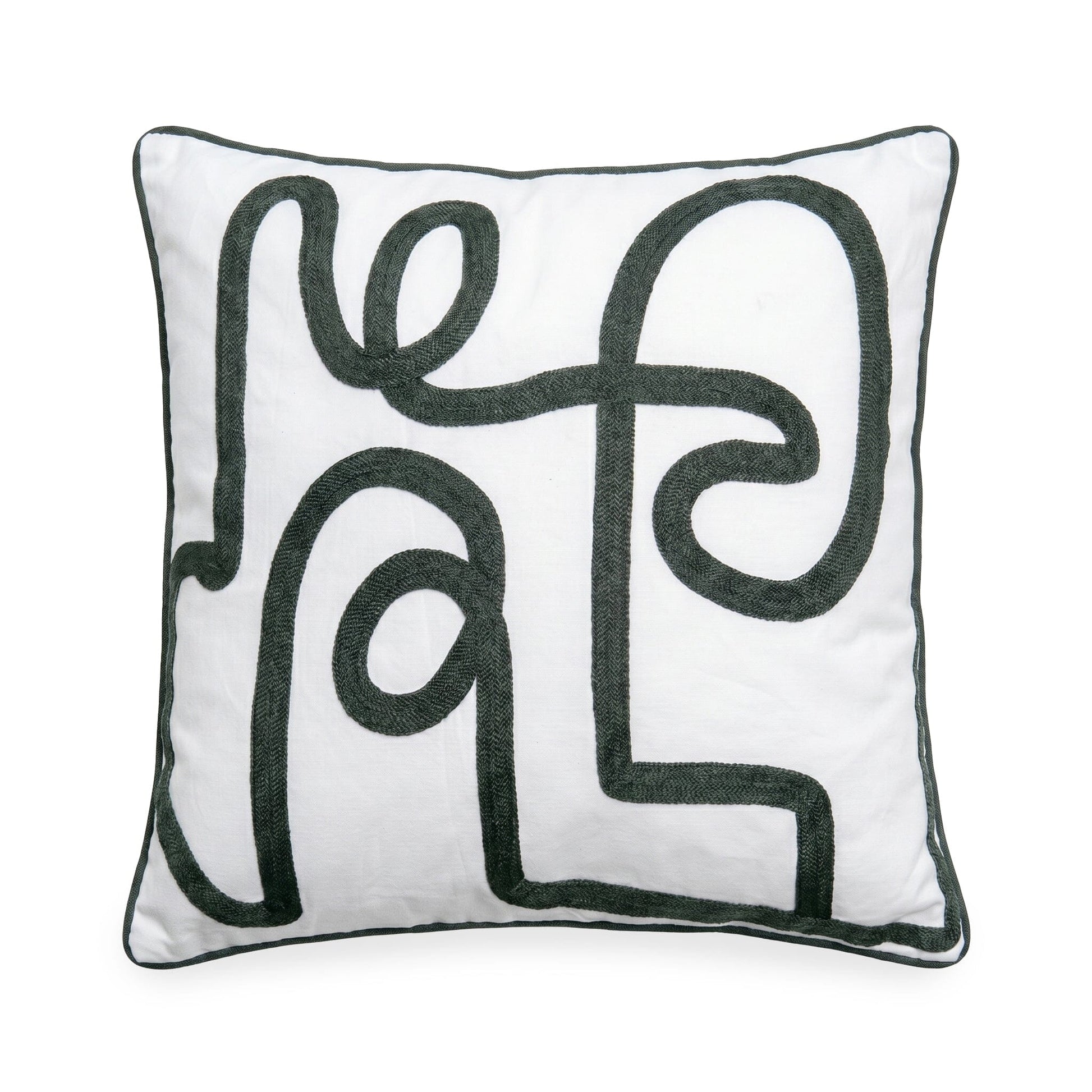 Epworth 45x45cm Cushion Cover - Forest Green - Laura James 