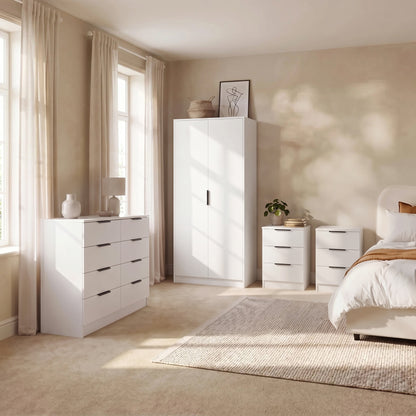 Essie 8 Drawer Chest of Drawers - Pure White