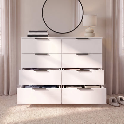 Essie Wardrobe & Drawers Bedroom Set - Pure White