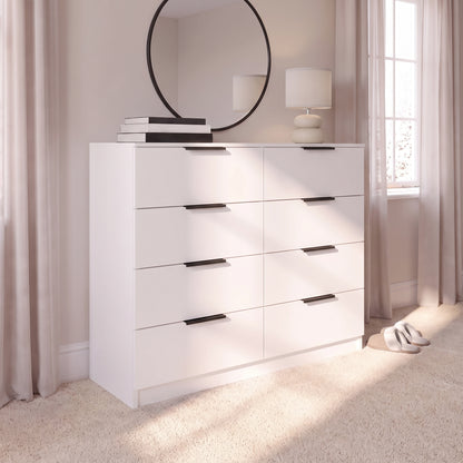 Essie 8 Drawer Chest of Drawers - Pure White