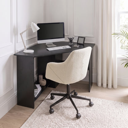 Essie Corner Desk - Black
