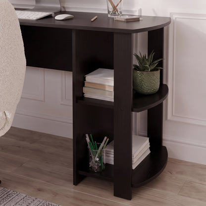 Essie L Shaped Desk in Black