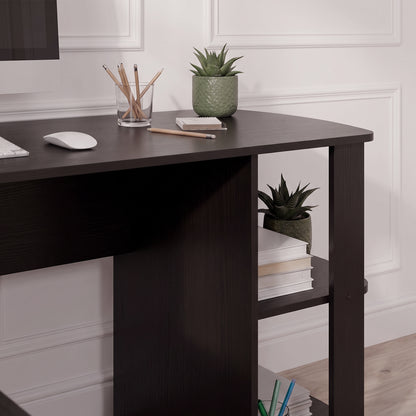 Essie L Shaped Desk in Black