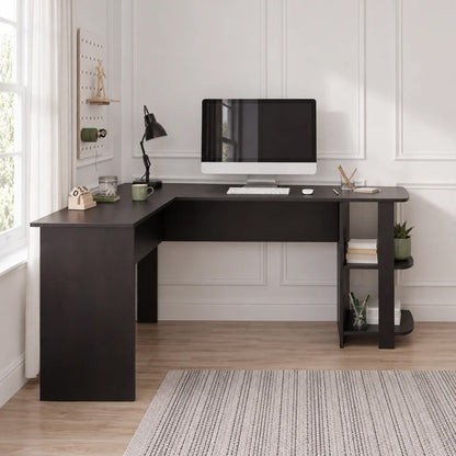 Essie L Shaped Desk in Black