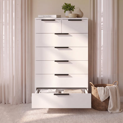 Essie Wardrobe & Drawers Bedroom Set - Pure White