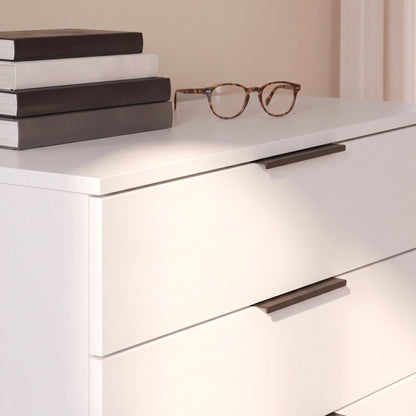 Essie Tall Chest of 5 Drawers - White